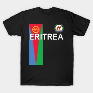 Eritrean Sporty National Flag And Emblem T-Shirt